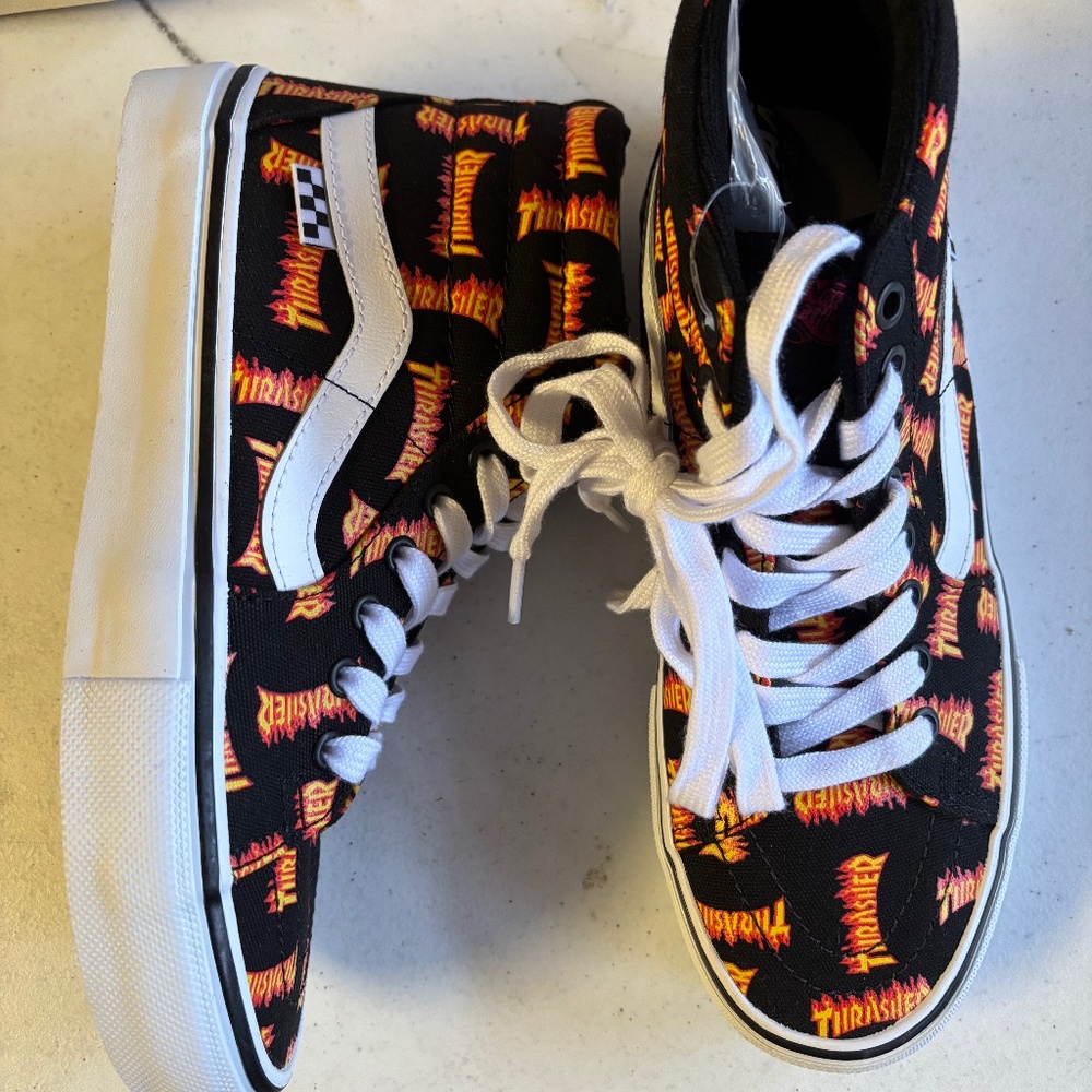 New without box  mens high top Vans Thrasher X sneakers various sizes